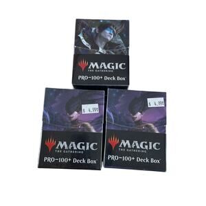 Ultra PRO Magic The Gathering PRO-100+ Deck Box Sealed Lot Of 3 Multicolor New